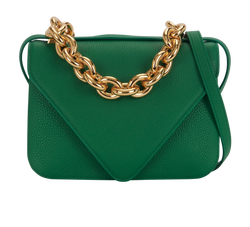 Small Mount Envelope Bag, Leather, Green, 665H, DB/E, 3*